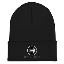 Load image into Gallery viewer, OG White Logo Beards-n-Bellys Cuffed Beanie